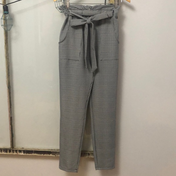 Paper bag plaid pants - Picture 5 of 7